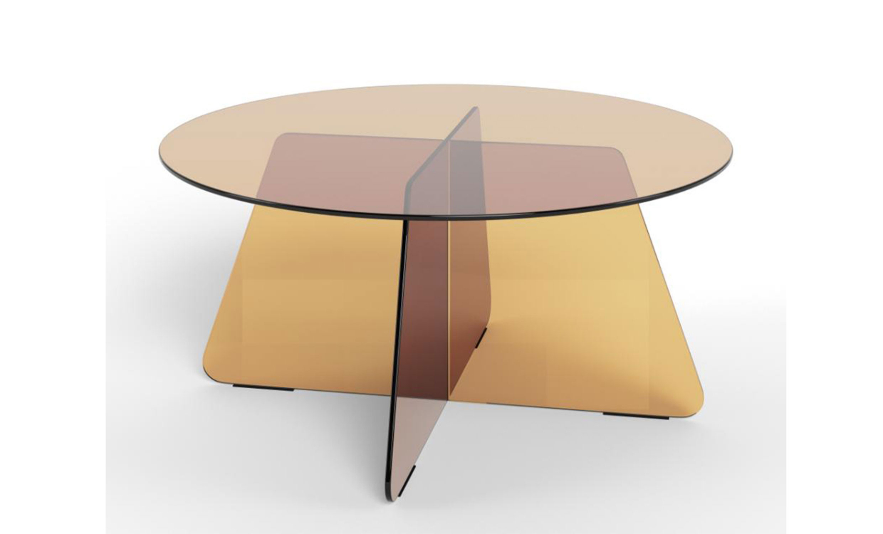 VIDD Soffbord Glas 80 Brun