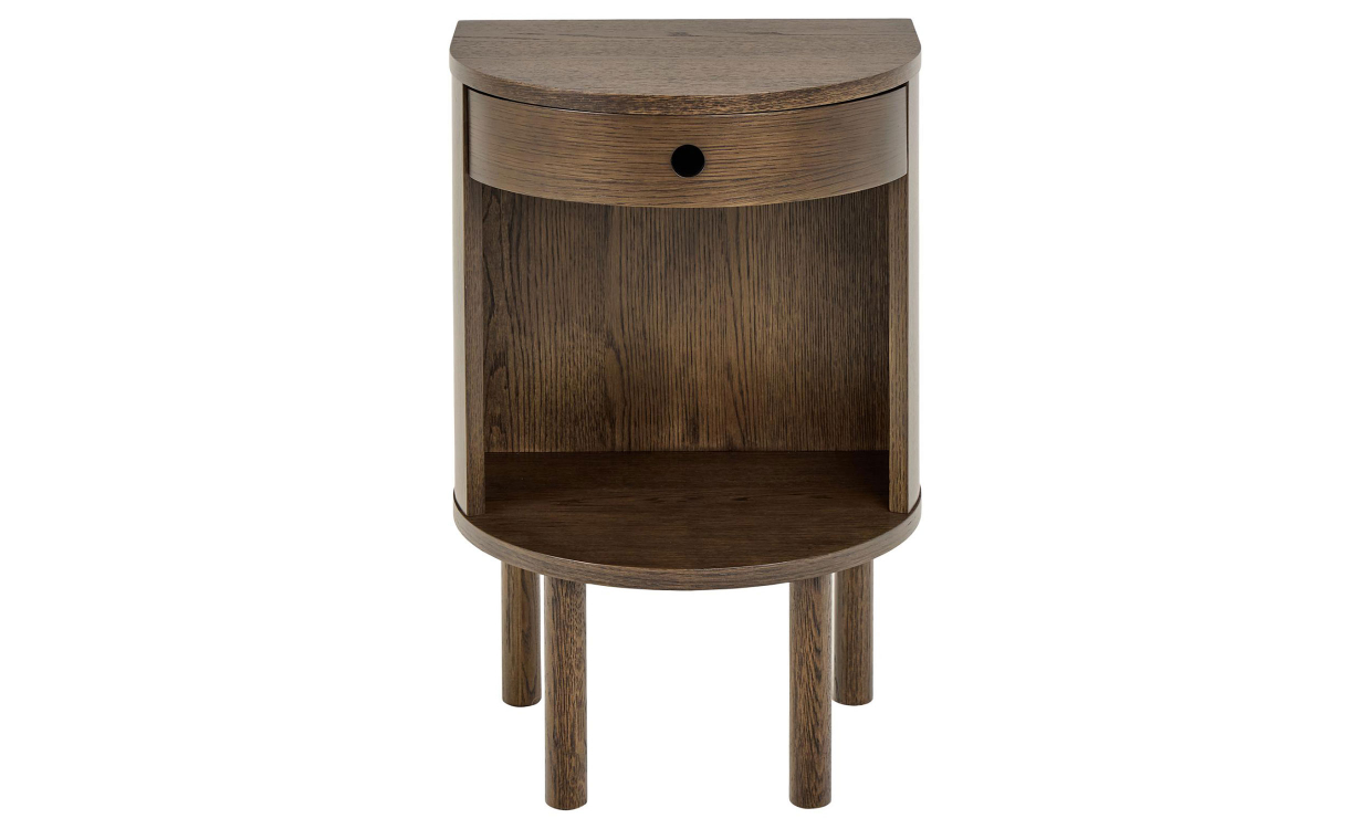 ALV Sängbord Mörkbrun