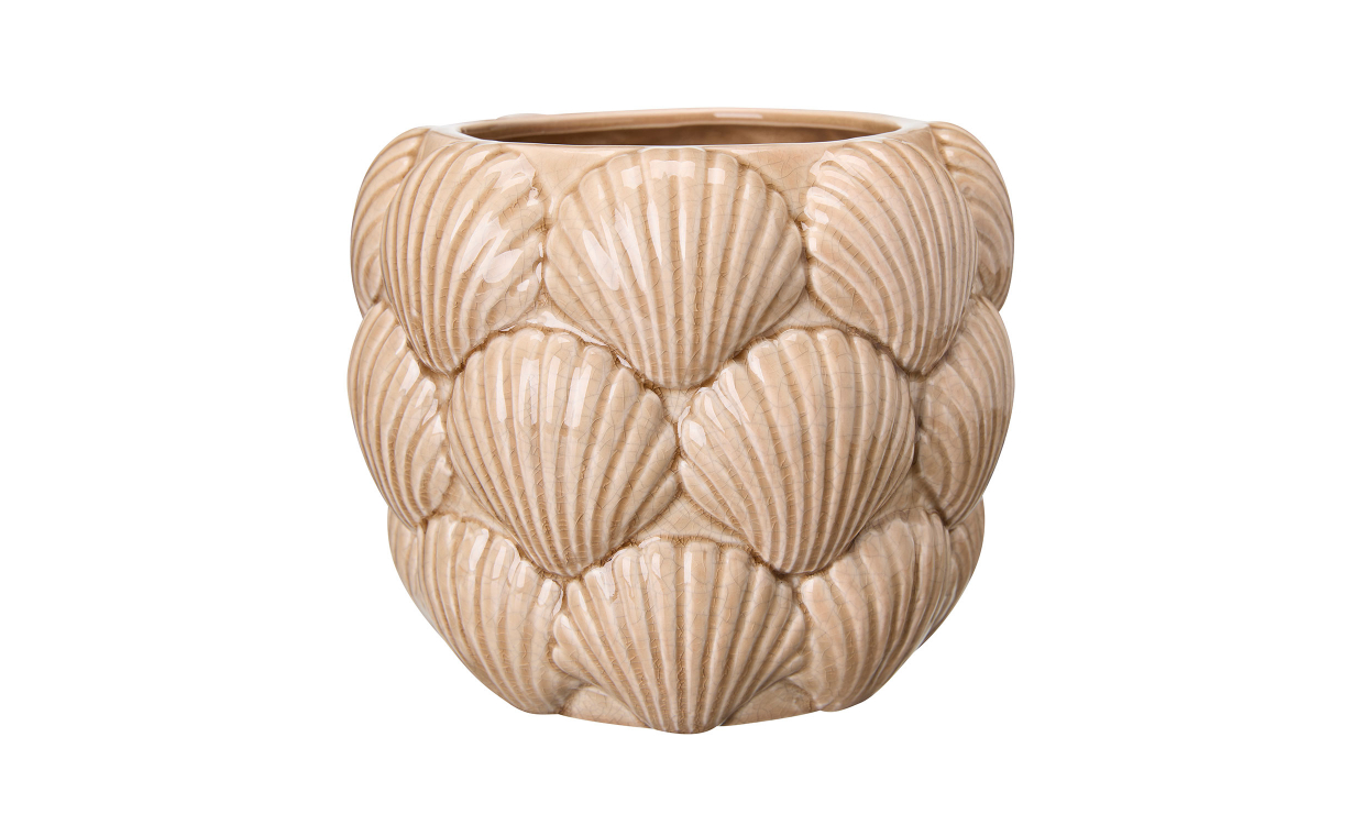 GALIA Snäcka Kruka Brun