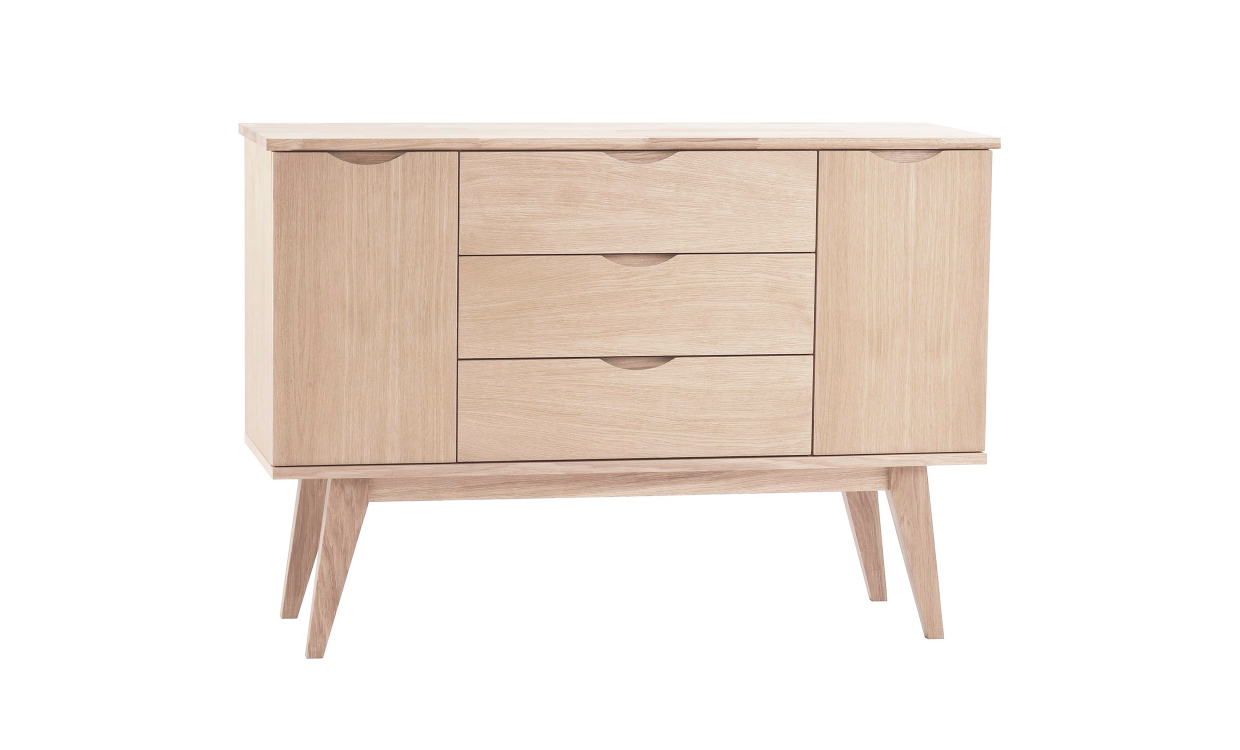 LILLEHEM Sideboard Ek Vitpigmenterad