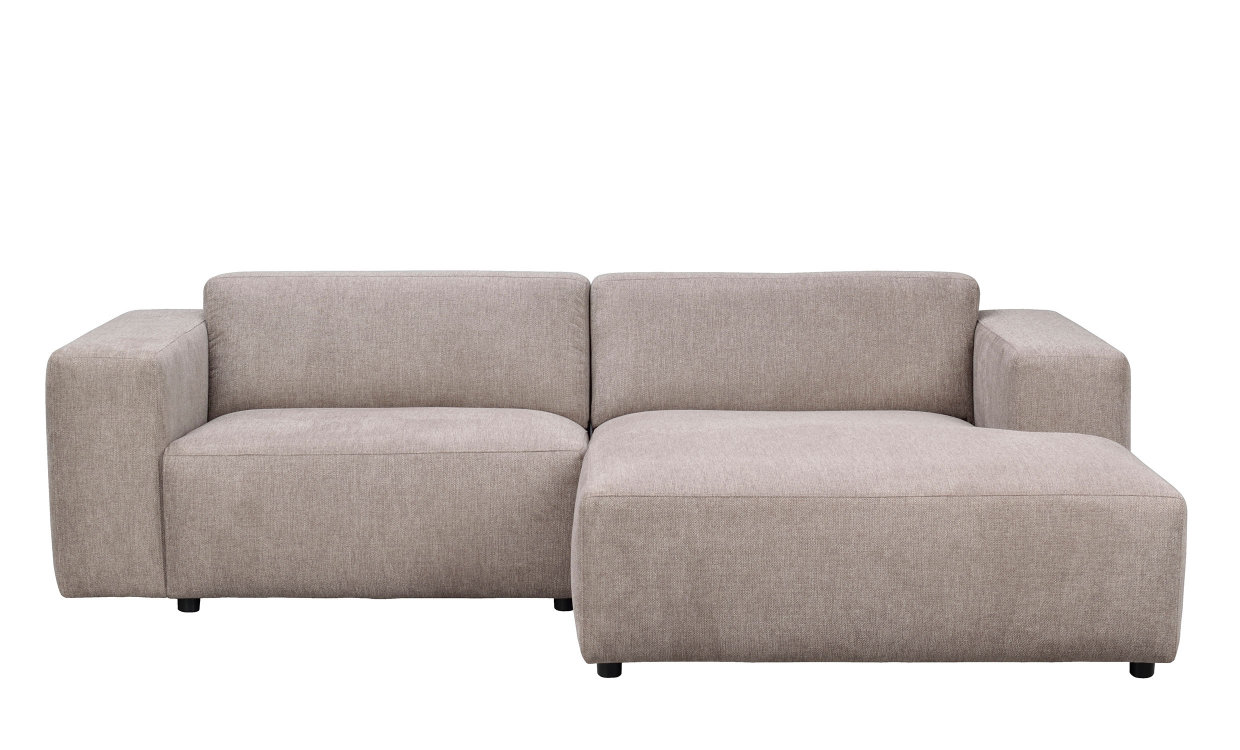 WILLARD soffa 3-sits-schäslong höger beige