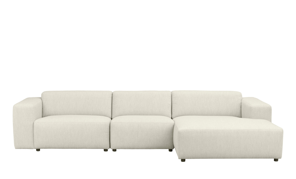 WILLARD soffa 4-sits-schäslong höger vit