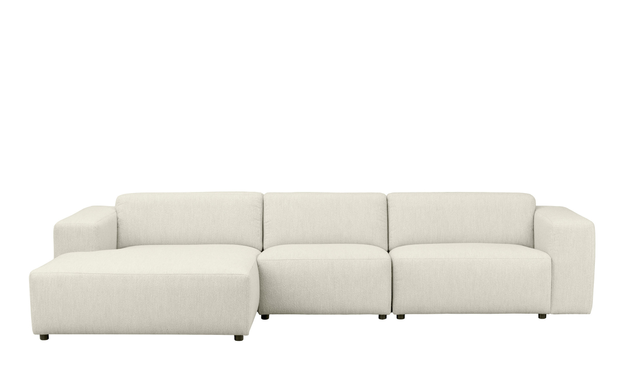WILLARD soffa 4-sits-schäslong vänster vit
