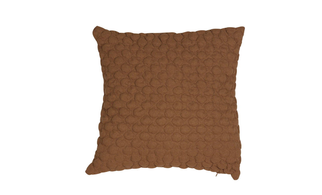 SoffaDirekt BUBBLIG Kuddfodral Cognac 50×50