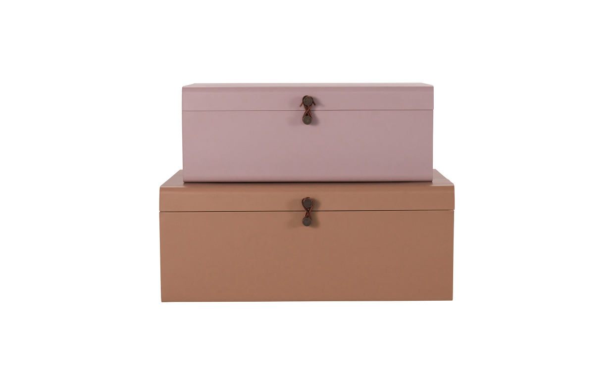 House Doctor METAL Förvaring 2-pack Beige/Rosa