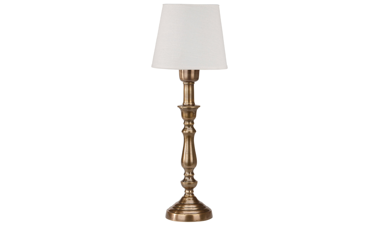 THERESE Bordslampa 43cm Antikmässing/Offwhite