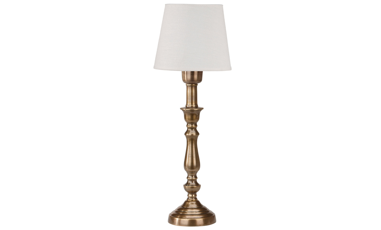 THERESE Bordslampa 51cm Antikmässing/Offwhite