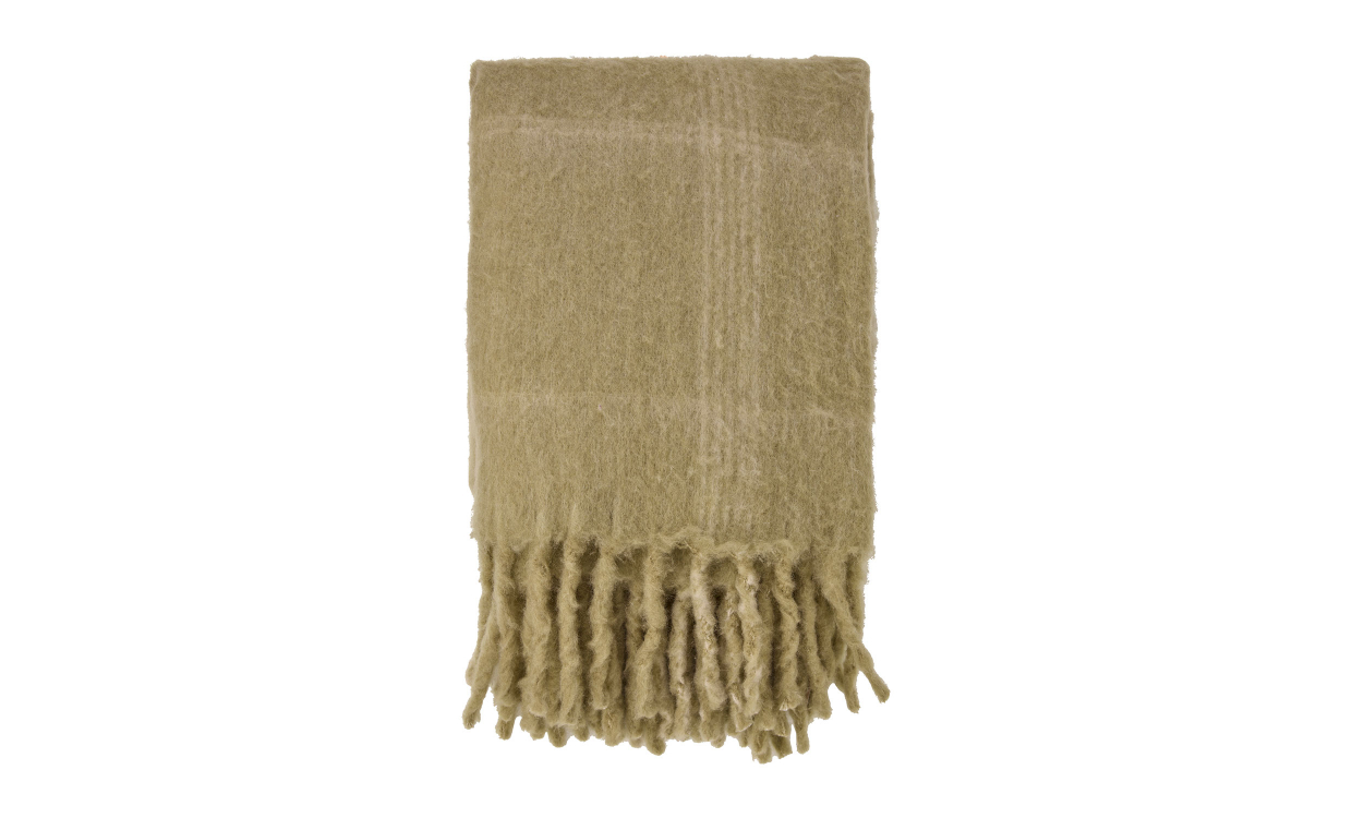 WINNIE Pläd Beige/Vit