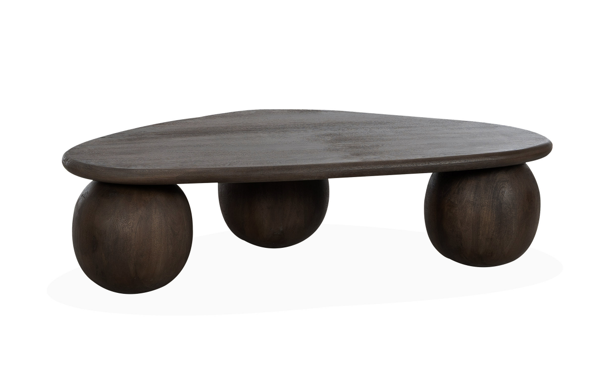 PARISA Soffbord Ball Mörkbrun