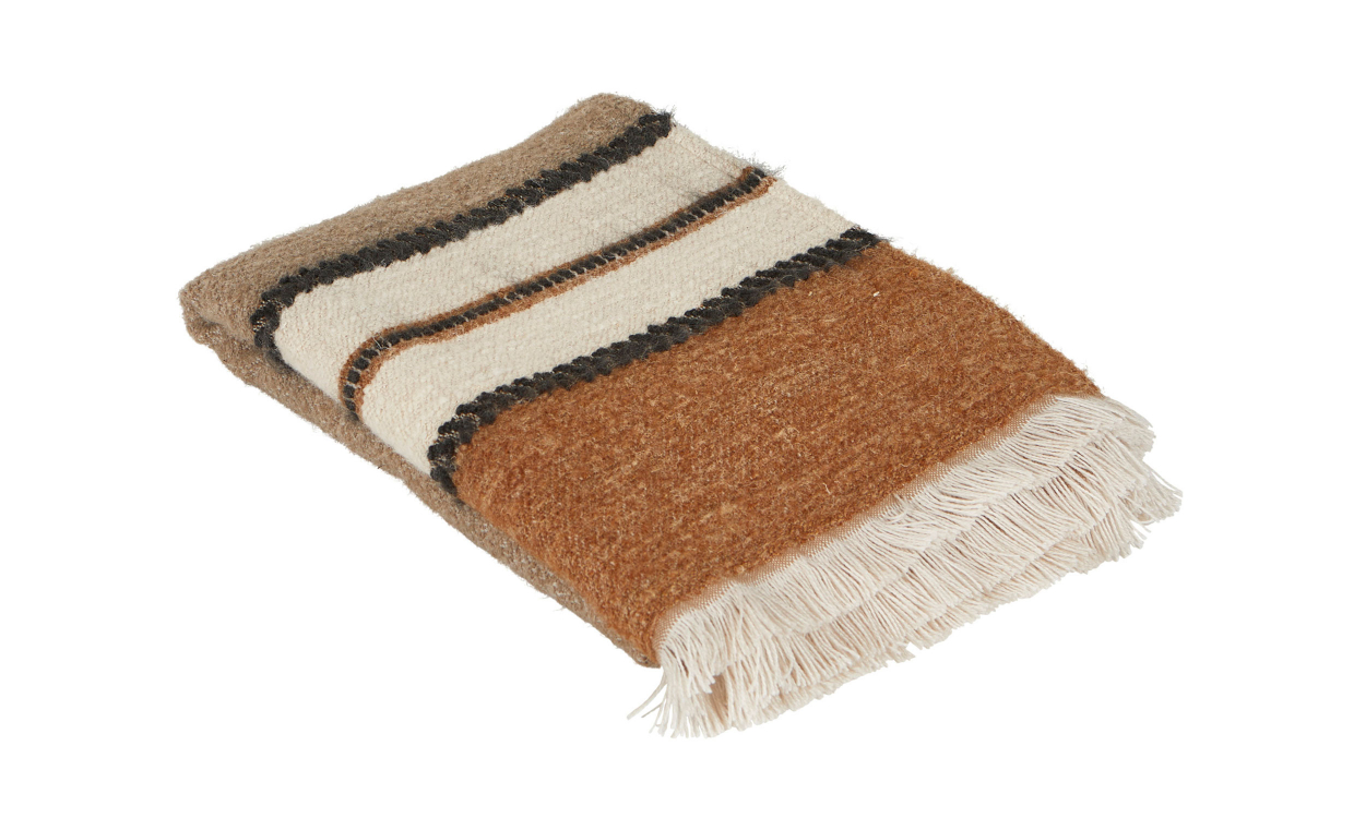JACKE Pläd Brun