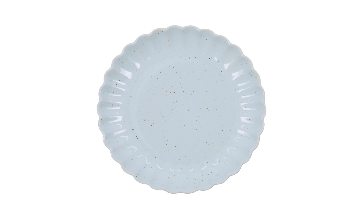 SCALLOP Lunch/Tårta Tallrik Ljusblå