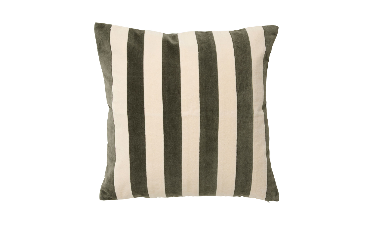 ALHENA Kuddfodral 48x48 Ivory/Grön