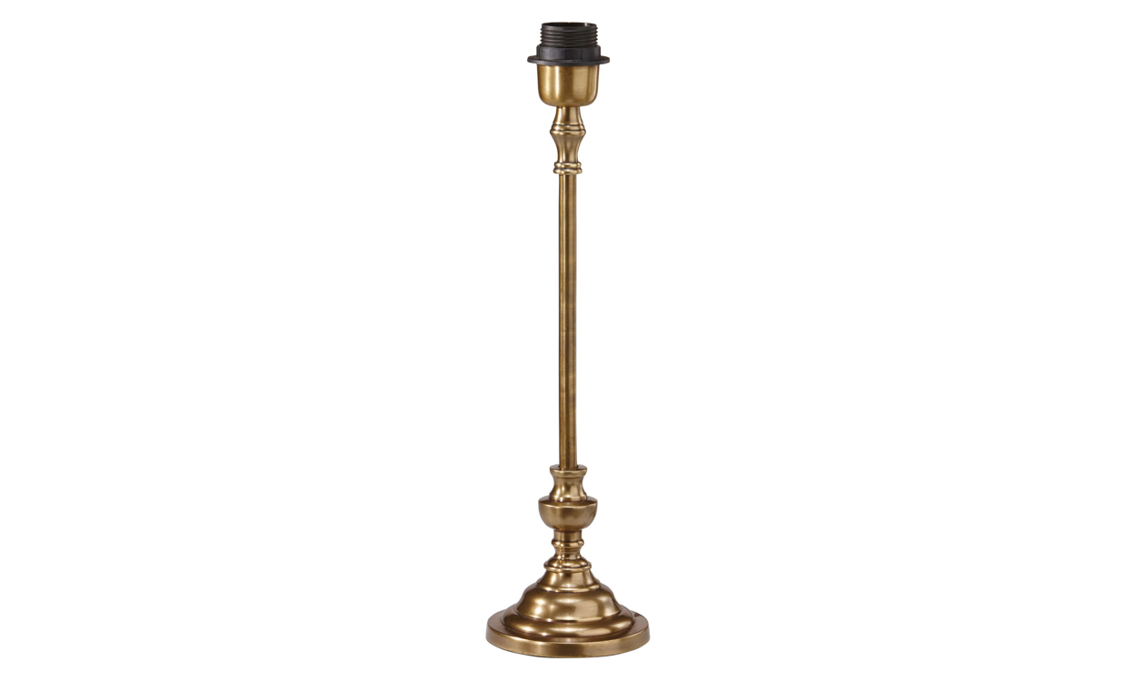 ANDREA Lampfot 43cm Antikmässing