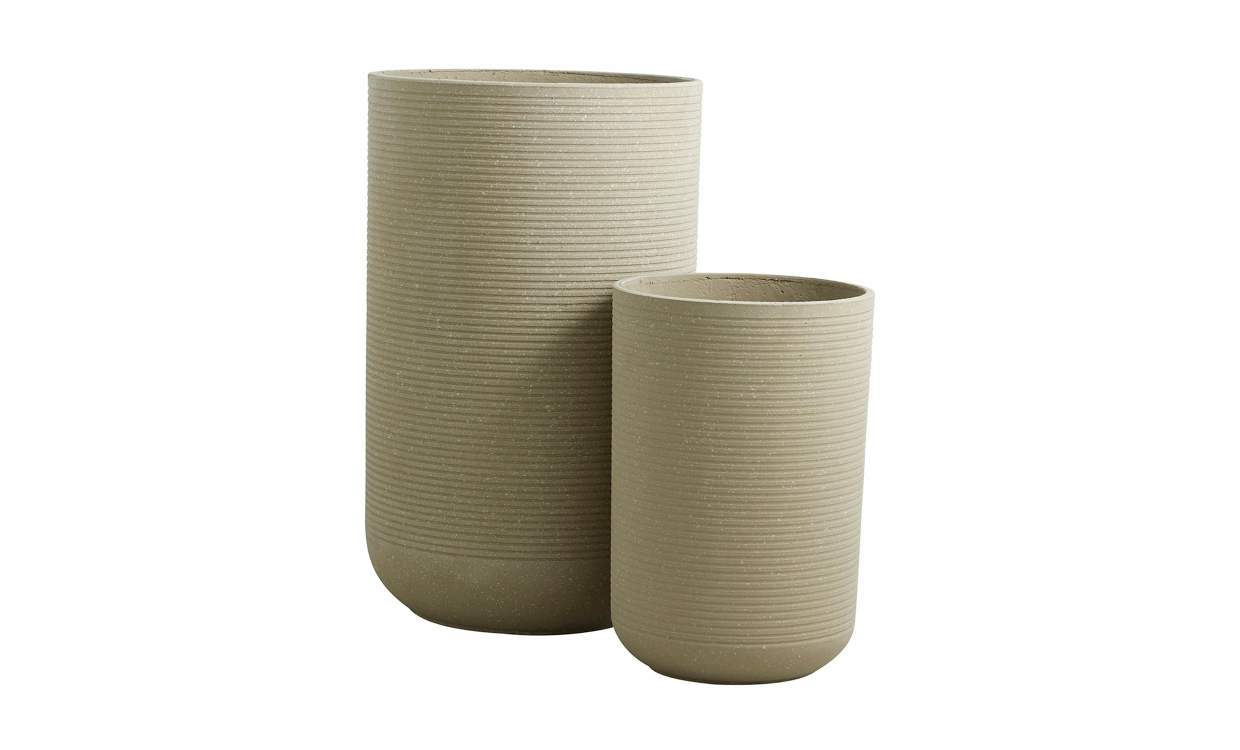 Nordal GRANITO Kruka 2-set Beige