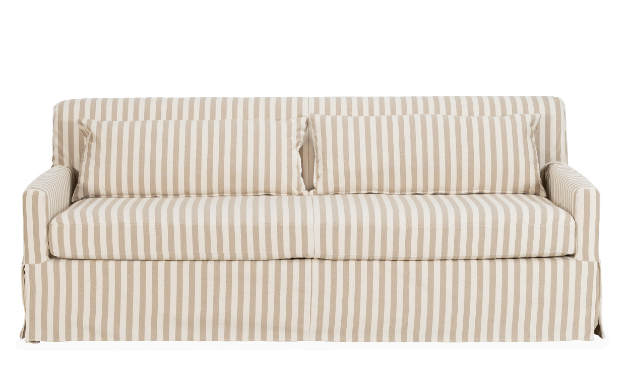 TOFTE Bäddsoffa Randig Beige