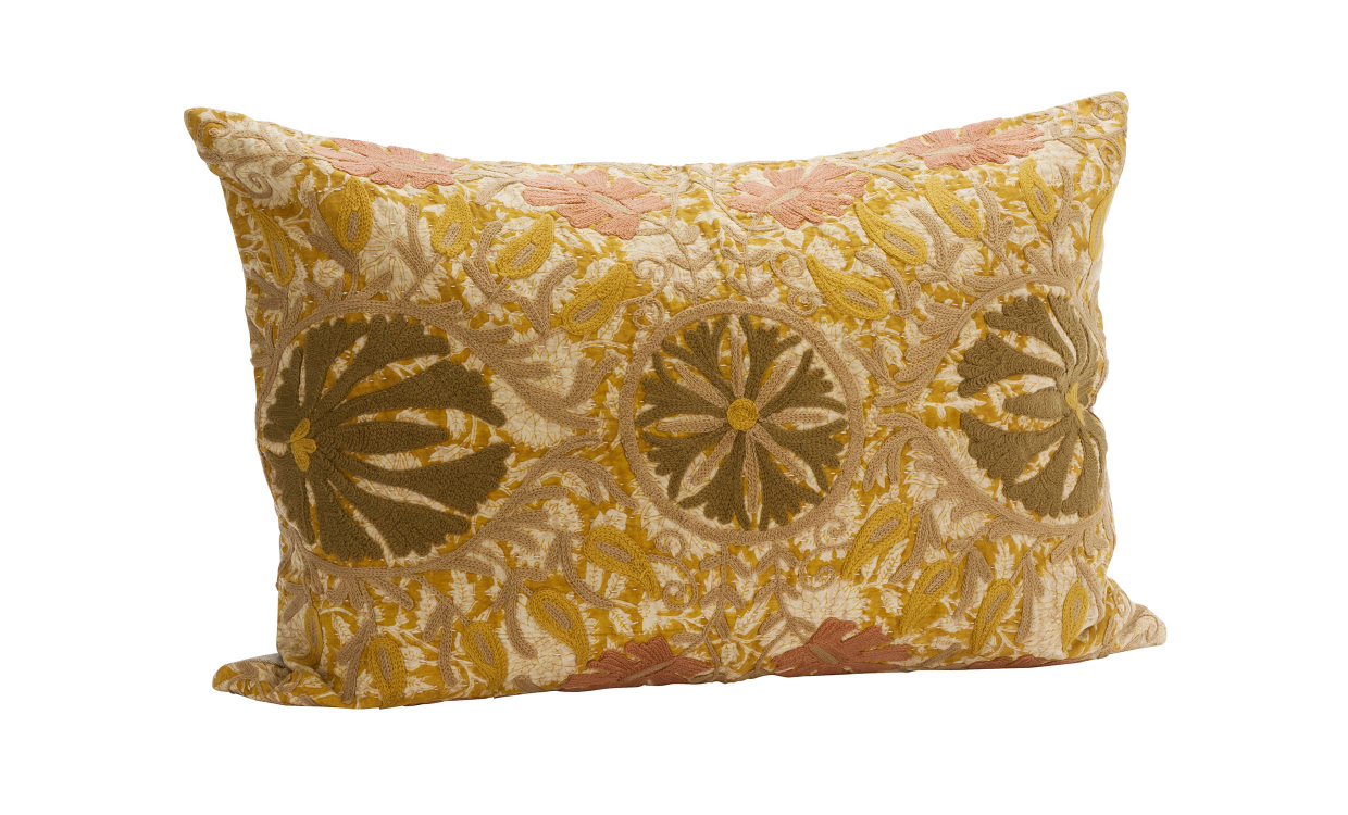 SUZANI Kuddfodral 50x70 Senap/Multi