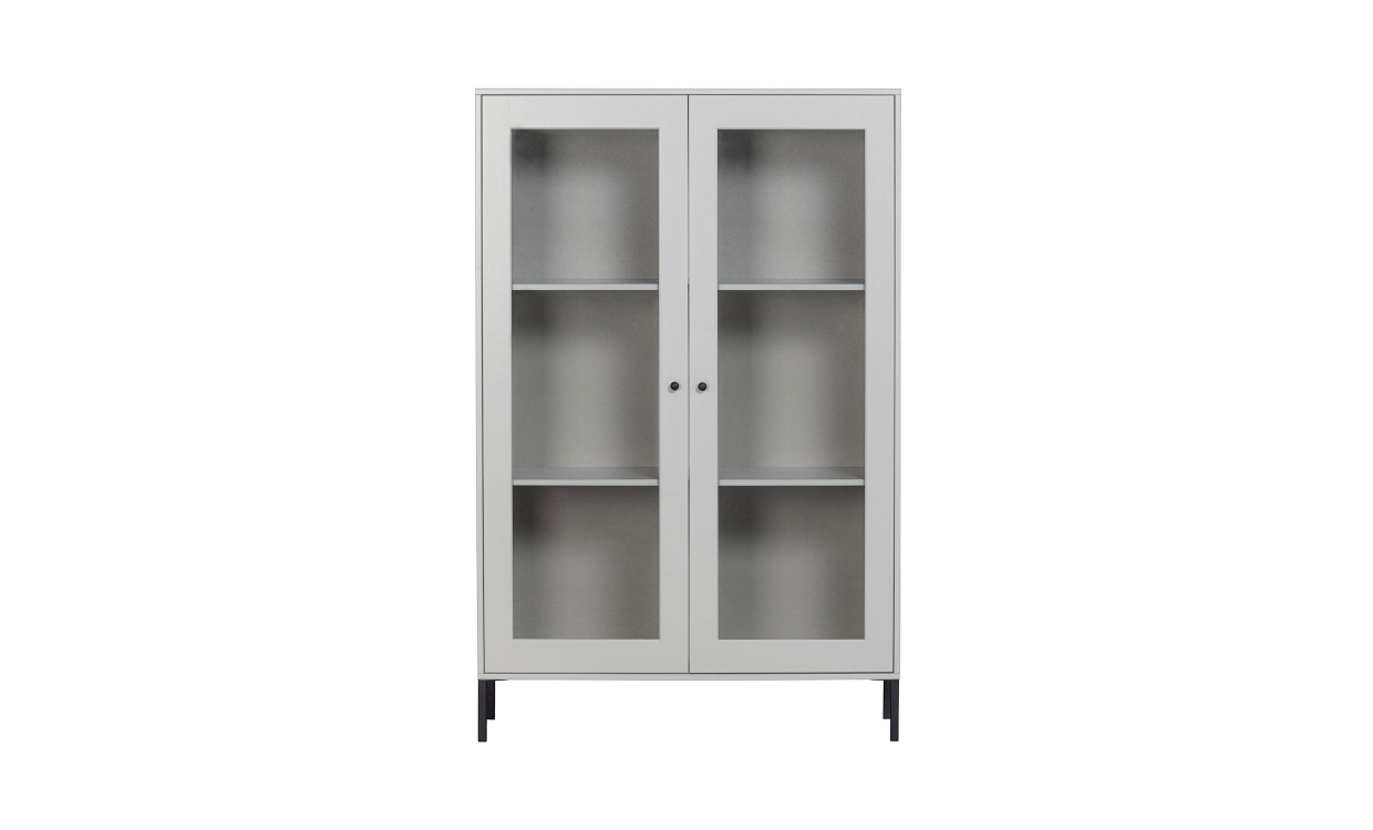XAM Vitrinskåp Grå