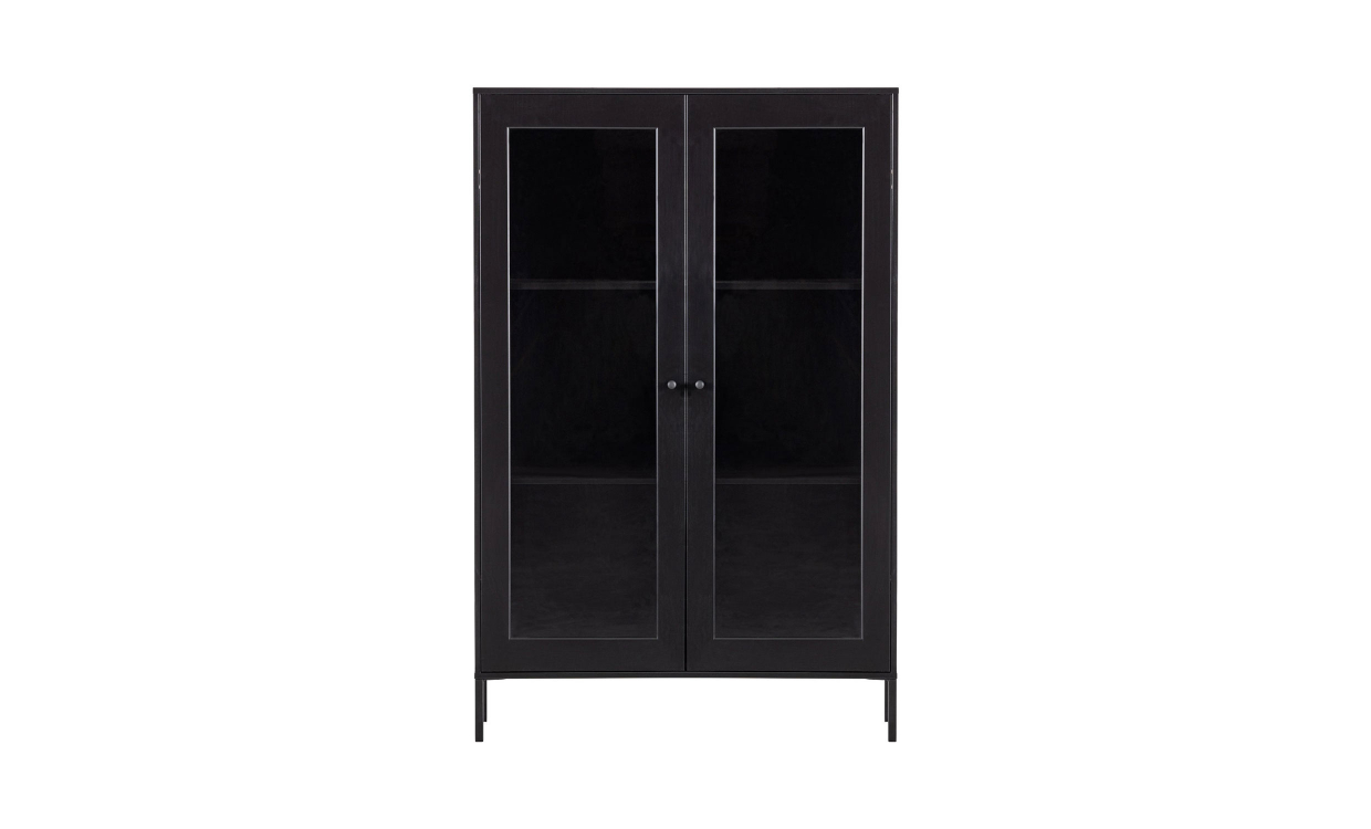 XAM Vitrinskåp Svart