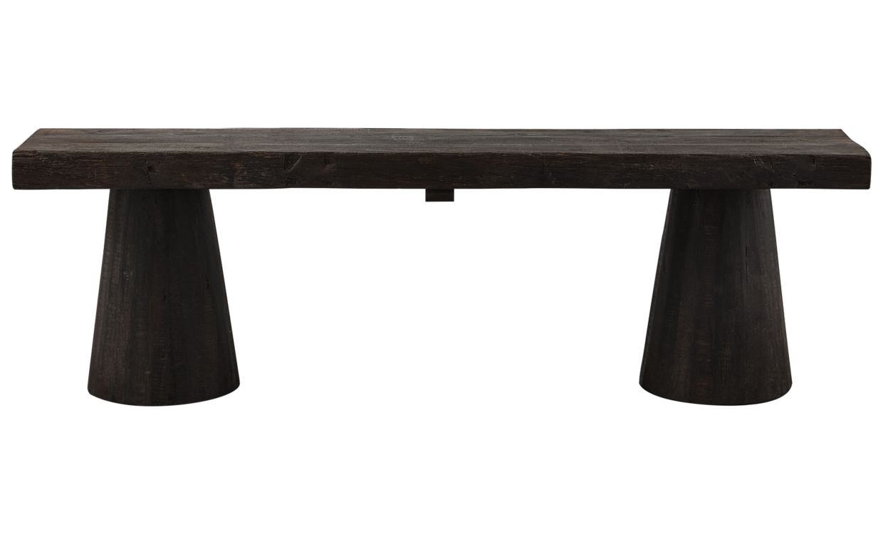 CLYDE Bänk Mörkbrun