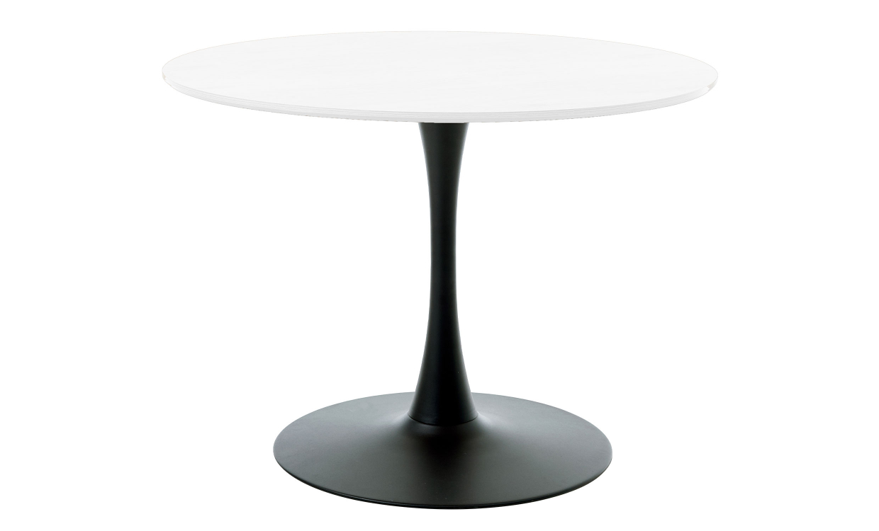 CILLA Matbord 100 Vit/Svart