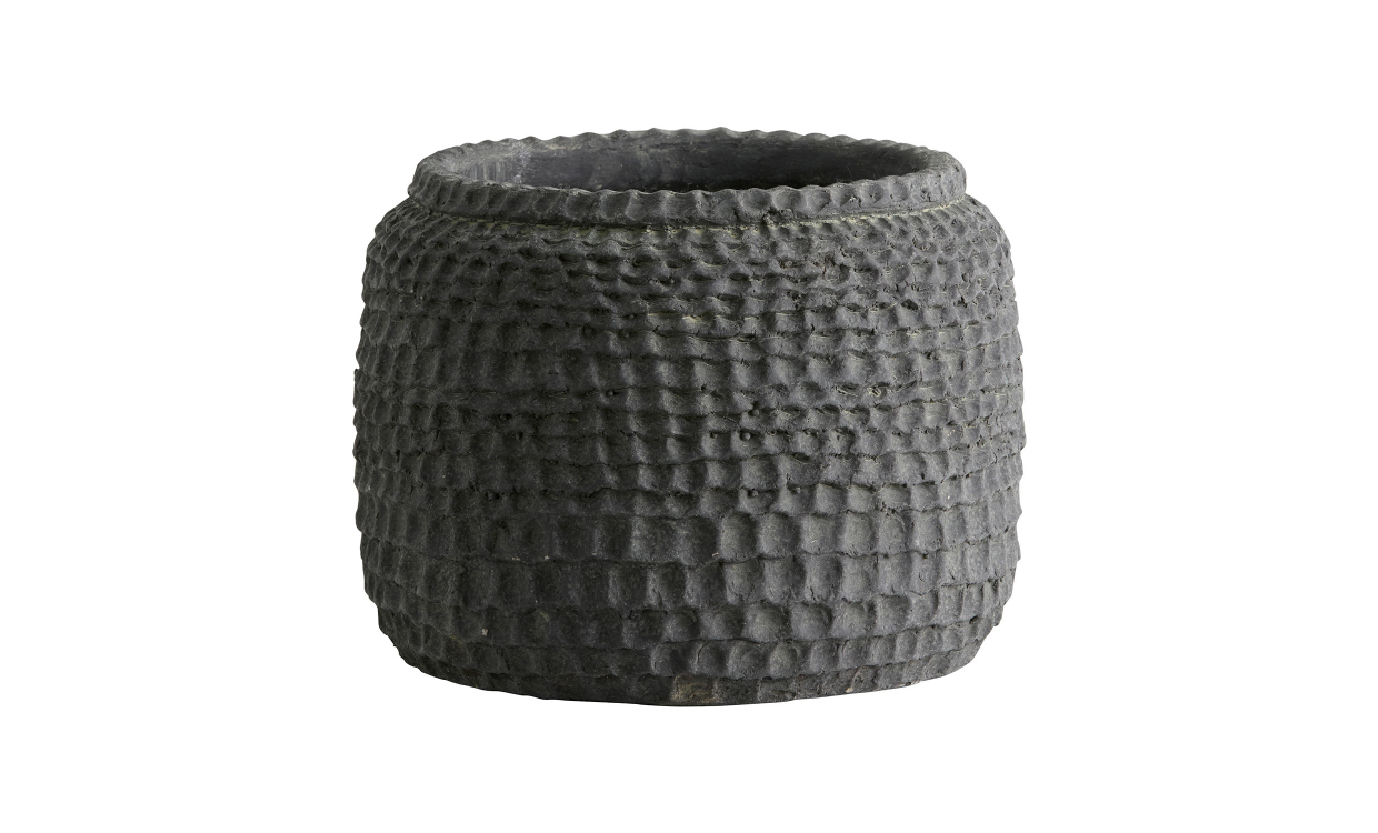 AOBA Kruka L Cement Grå