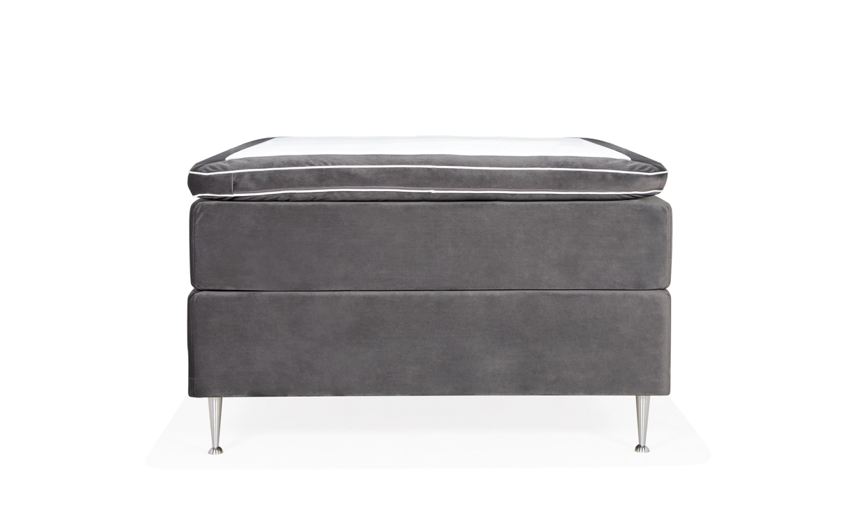 VÄRMDÖ Premium Säng 120 Velvet Mörkgrå