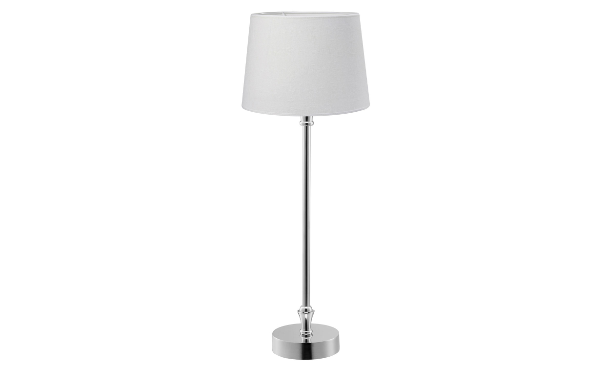LIAM Bordslampa 59cm Silver/Vit