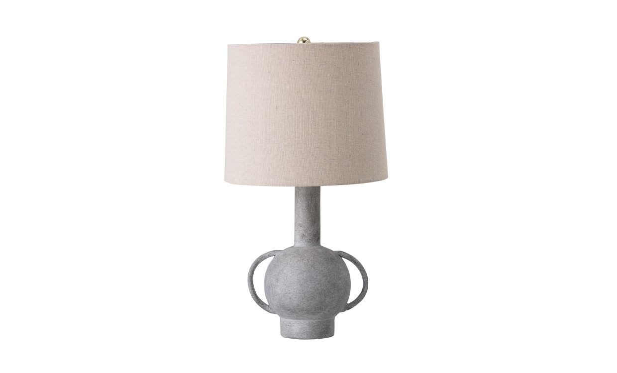 BORDSLAMPA Terracotta Grå