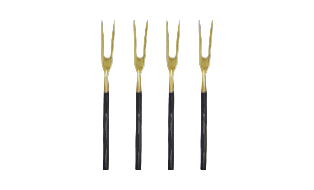FORK Köksredskap 4-pack Antik mässng