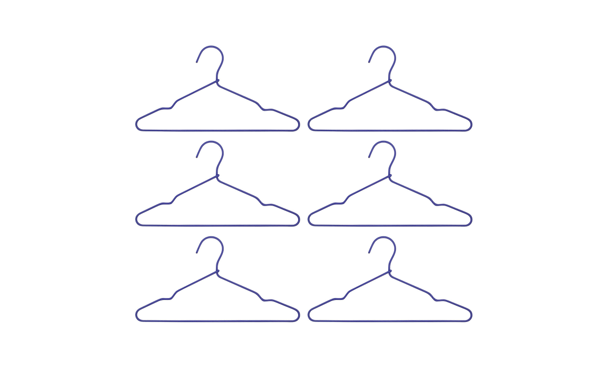 WIRE Galge 6-pack Blå