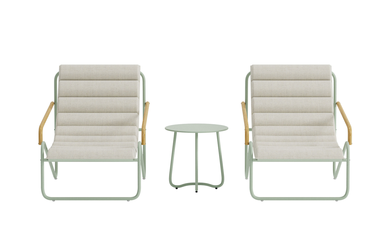 ANTONIO Loungeset Grön/Beige