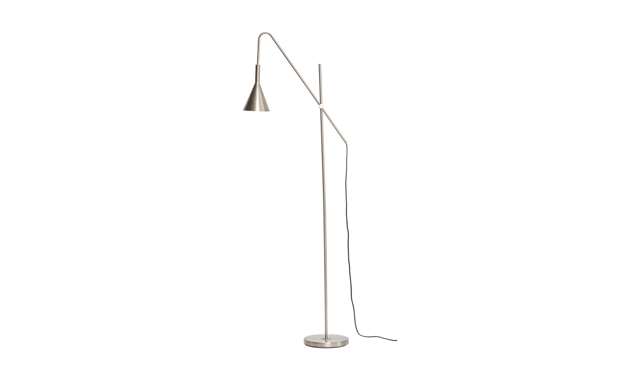 GOLVLAMPA Metall Silver