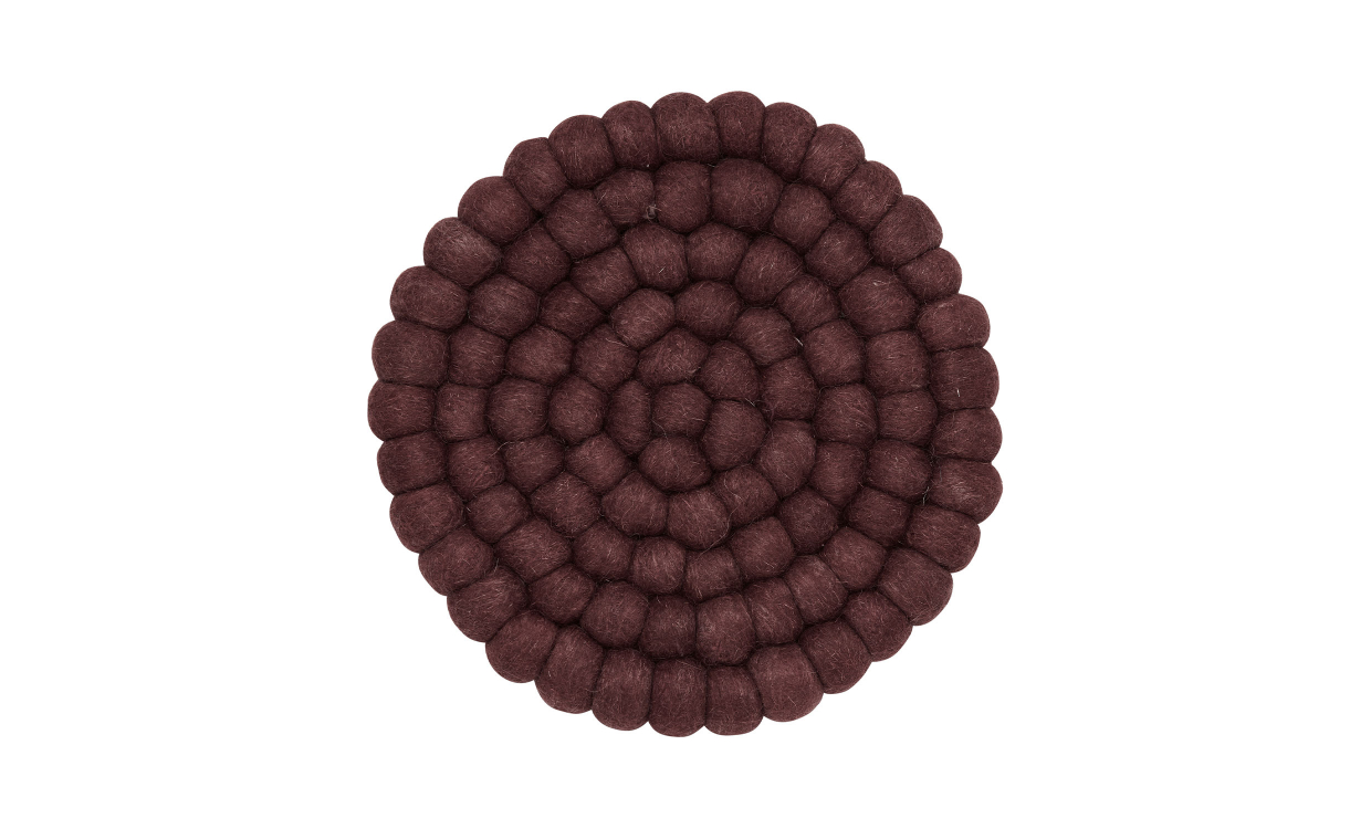 NISHA Grytunderlägg Vinröd