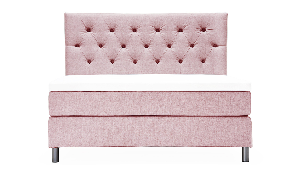 SoffaDirekt ÄNGSVIK 180 Sängpaket Deluxe Rosa