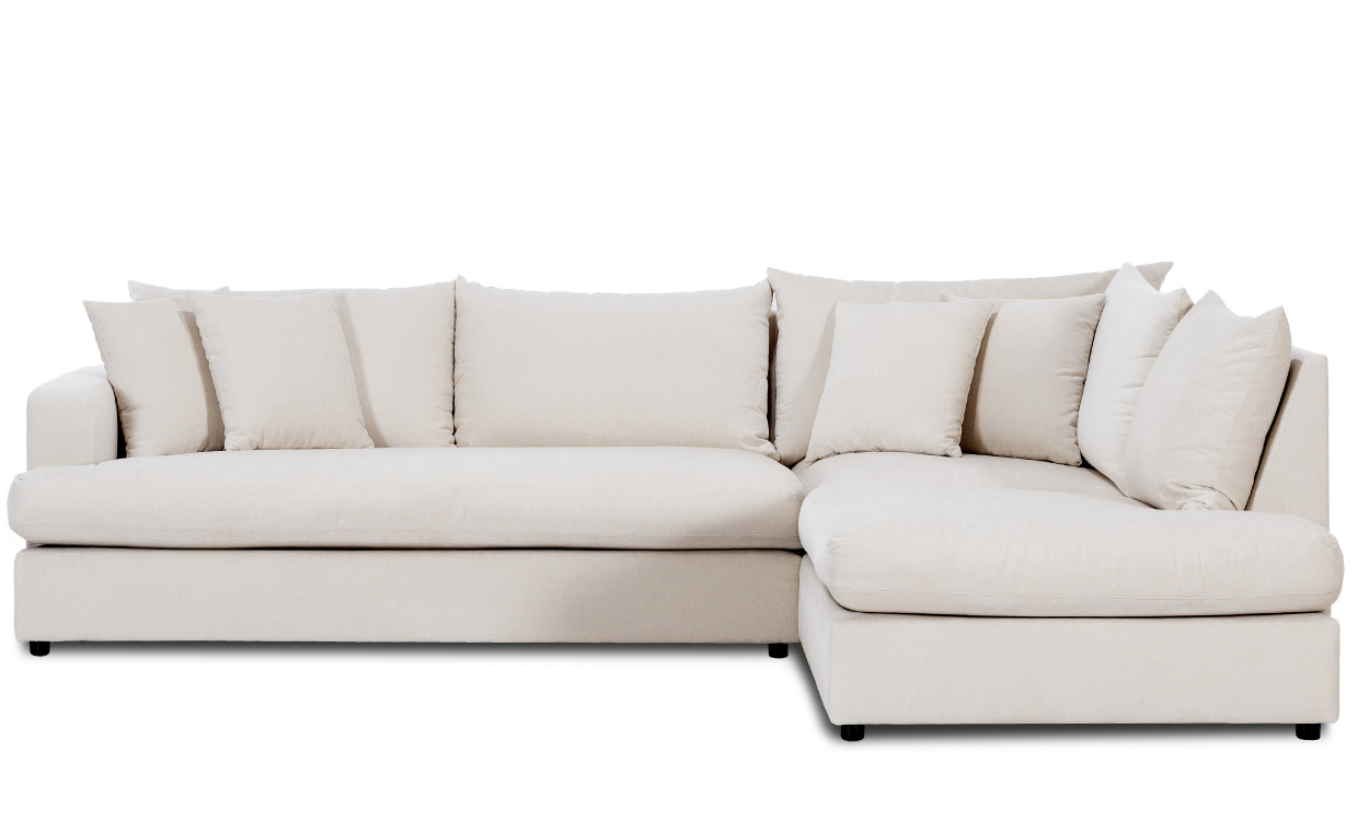 BOLNUEVO L-Soffa Höger Hel Dyna Offwhite