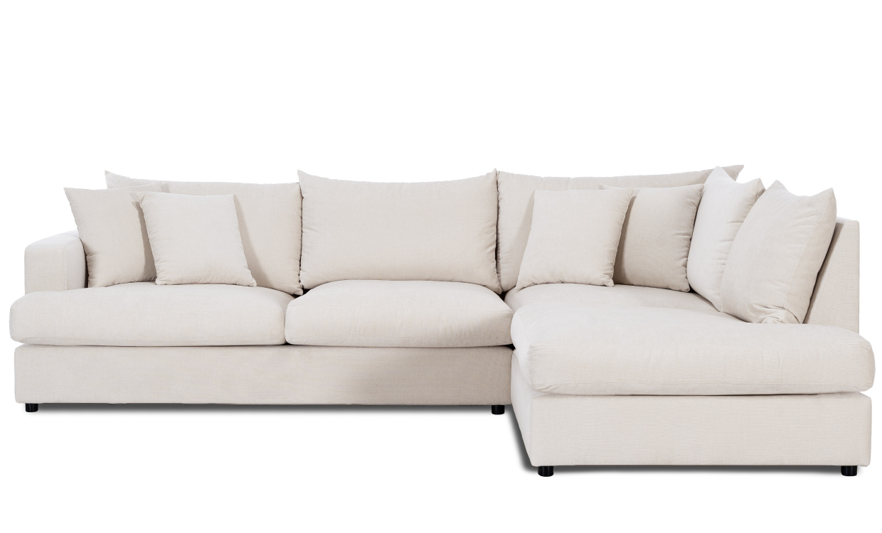 BOLNUEVO L-Soffa Höger Offwhite