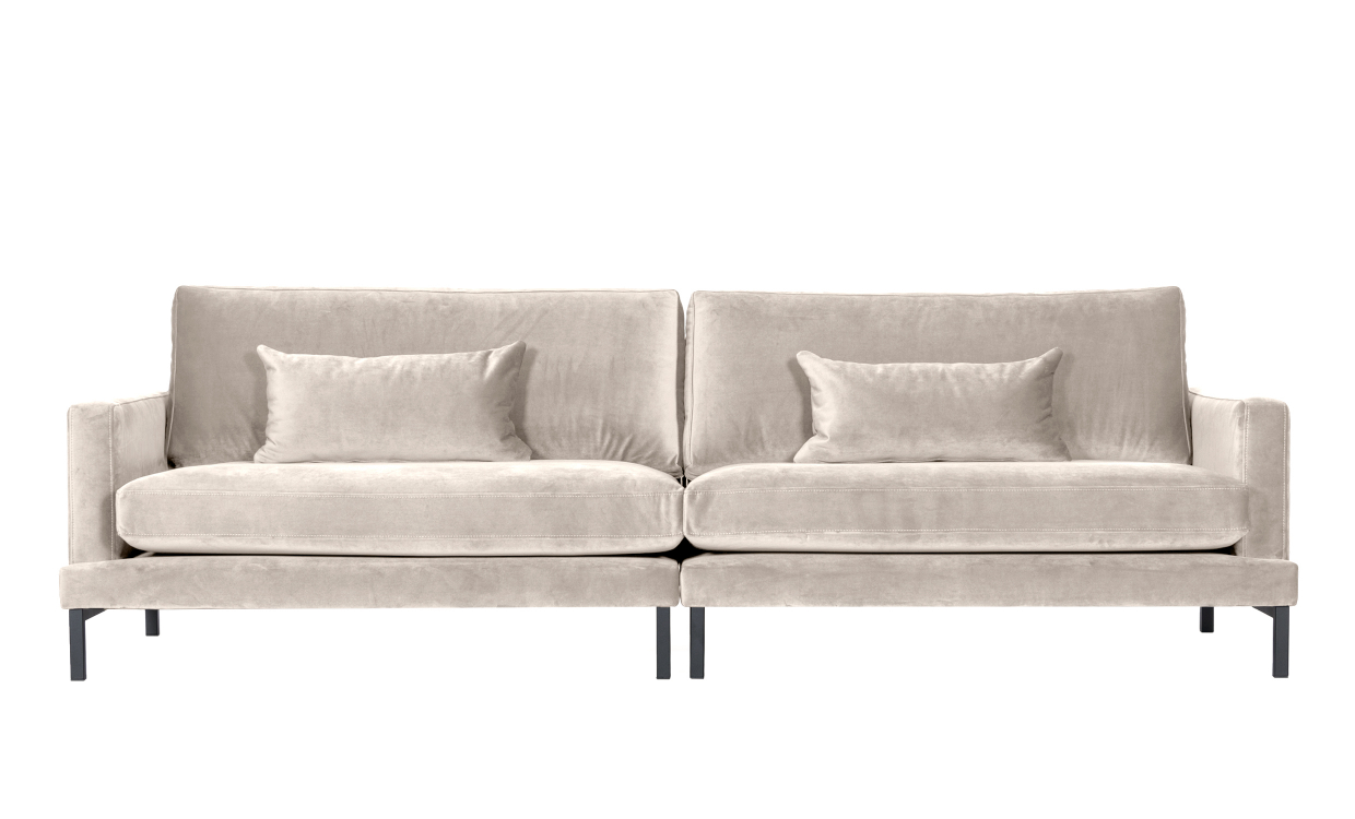 SoffaDirekt BOLUND 4-sitssoffa Velvet Greige