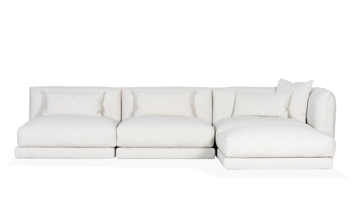 SoffaDirekt BROKLYN Modulsoffa Divan Höger Offwhite