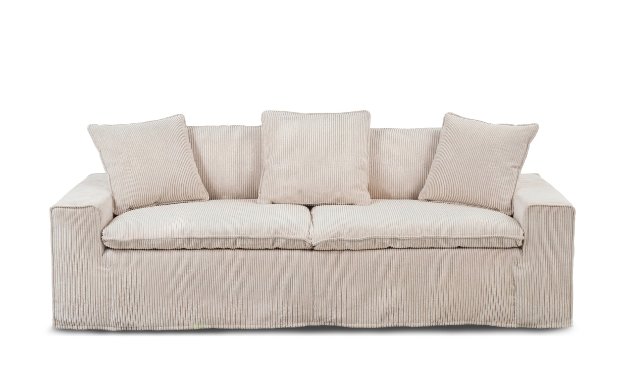 DOVER Grand Deluxe 3-sitssoffa Manchester Offwhite