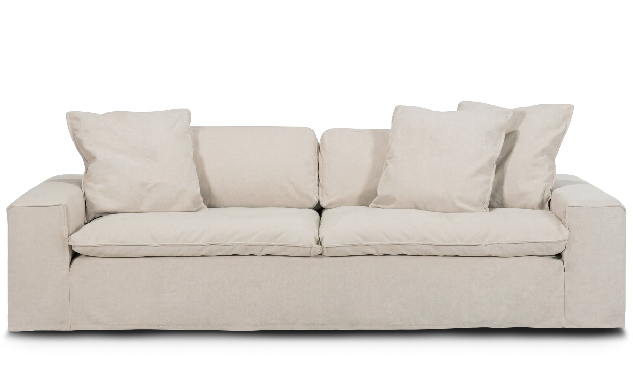 DOVER Grand Deluxe 4-sitssoffa Linnebeige