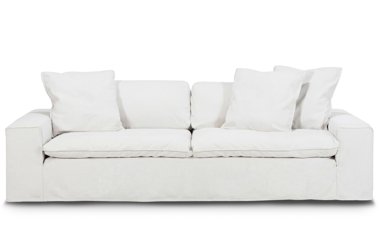 DOVER Grand Deluxe 4-sitssoffa Vit