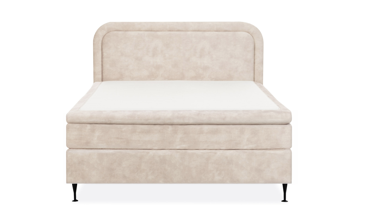 ELIE Sängpaket 140 Sammet Beige