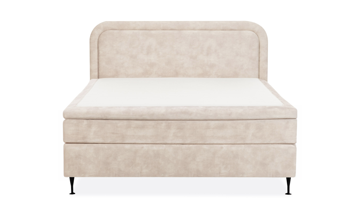 ELIE Sängpaket 160 Sammet Beige