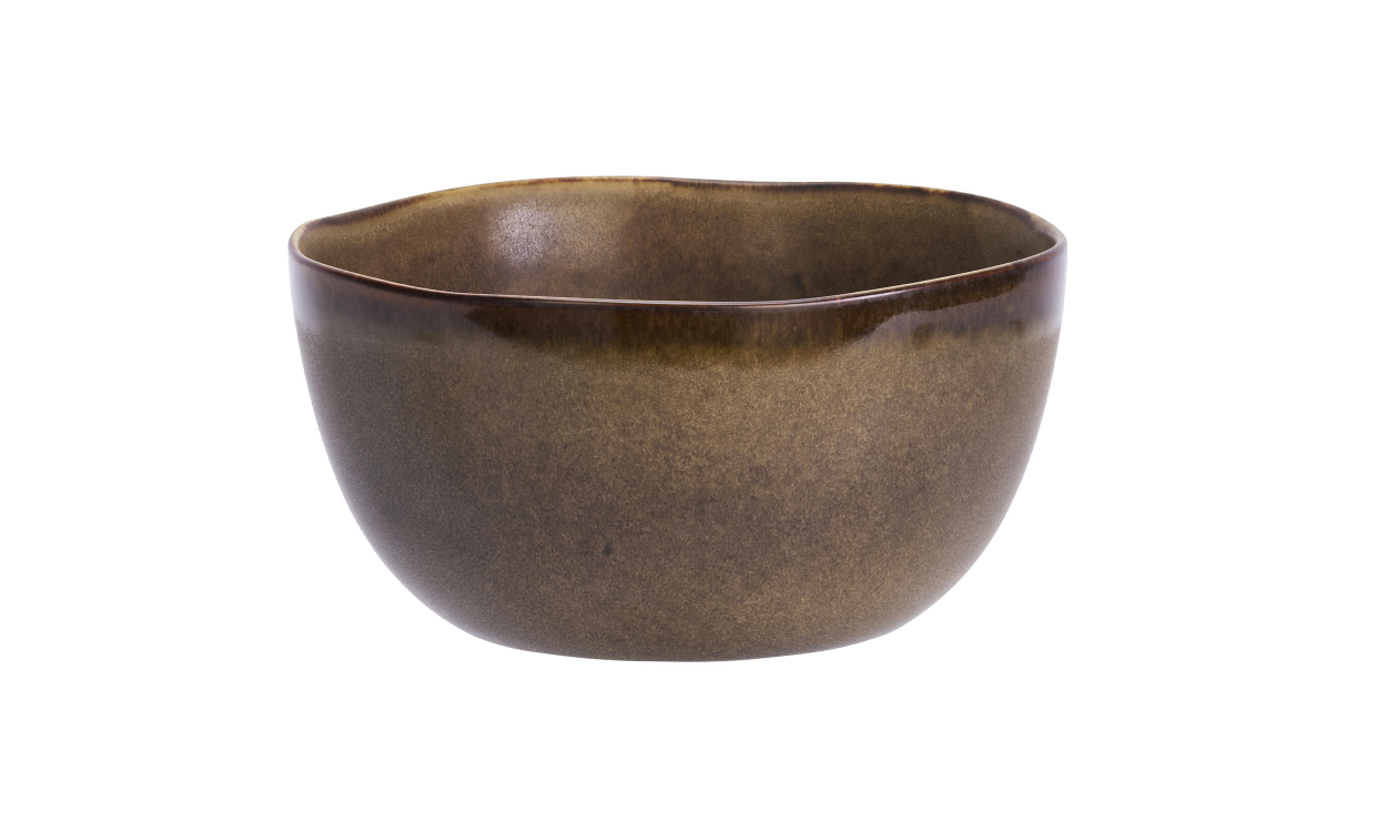 SKÅL Stengods 18x9 Brun