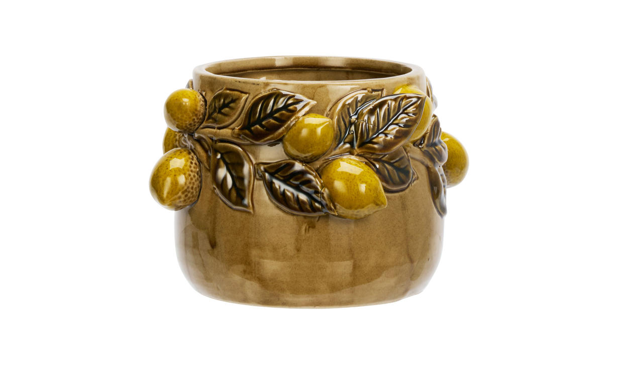 KRUKA Stengods Beige/Gul