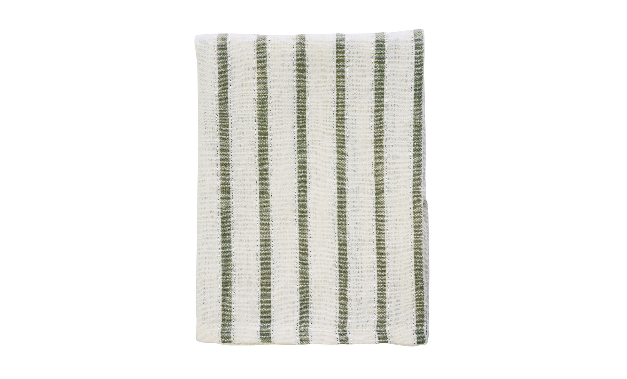 KÖKSHANDDUK 50x70 Offwhite/Grön