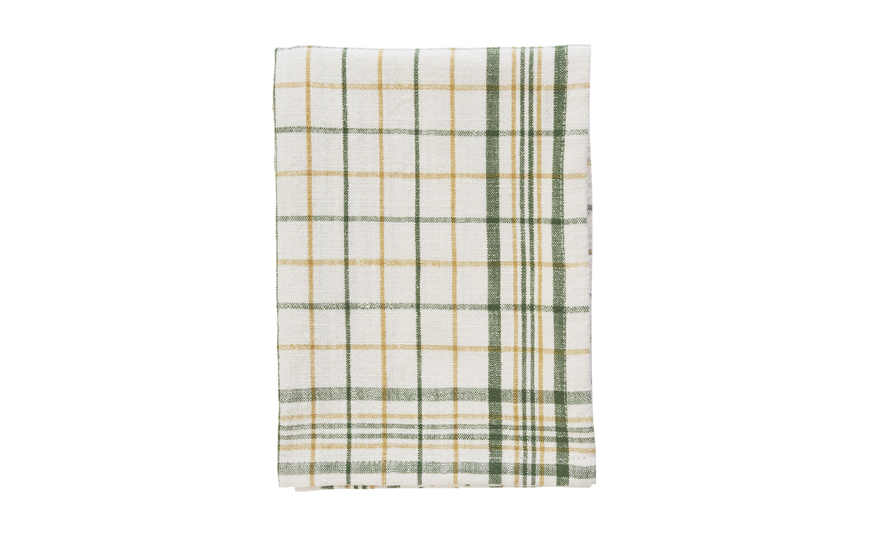 KÖKSHANDDUK 50x70 Offwhite/Gul/Grön