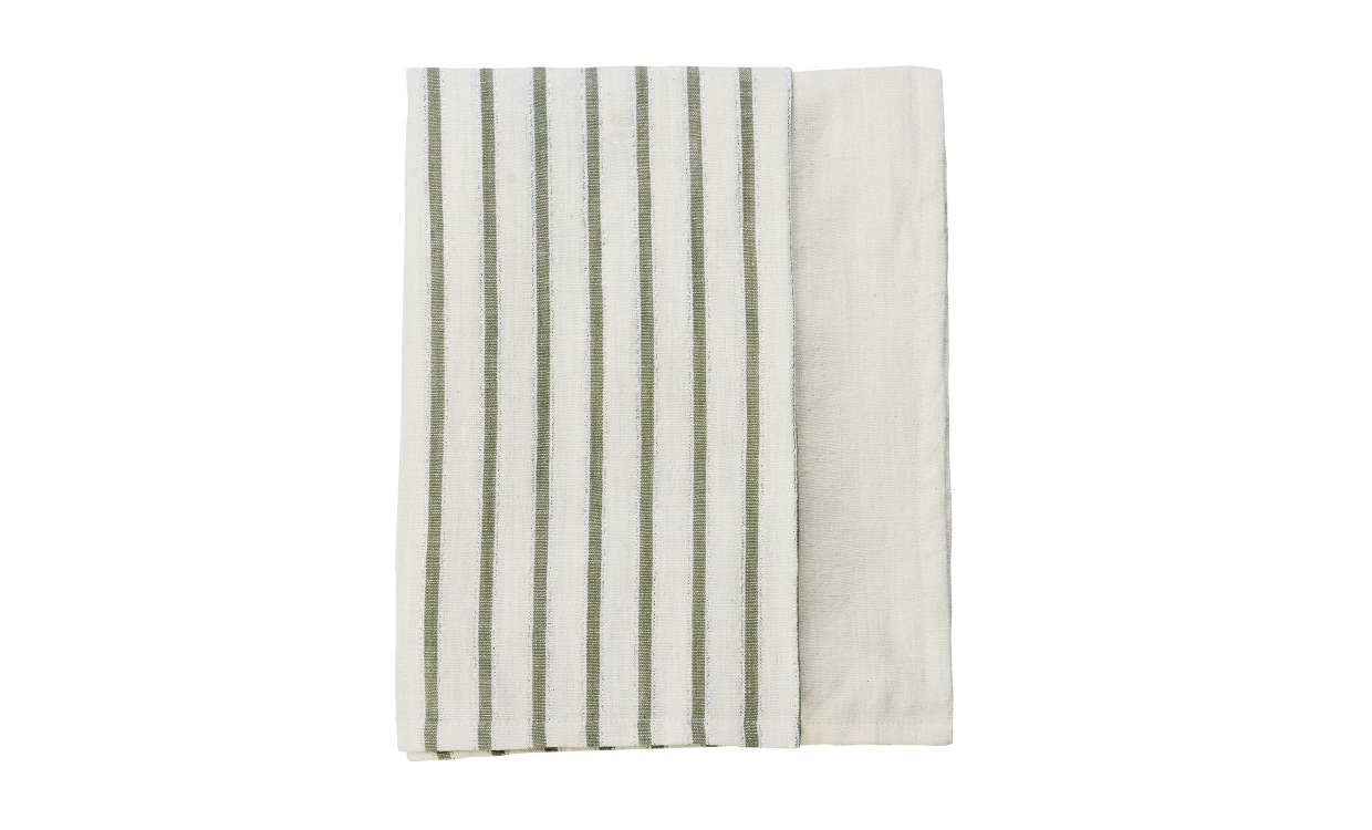 DUK 120x220 Offwhite/Grön