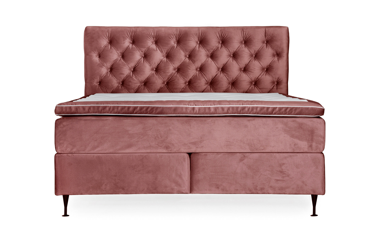 OPERA 160 Sängpaket Sammet Rosa