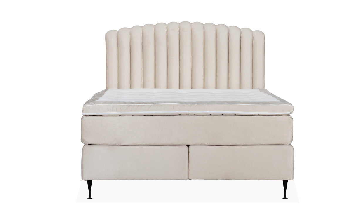 OPERA/PRIMO HIGH 160 Sängpaket Sammet Beige